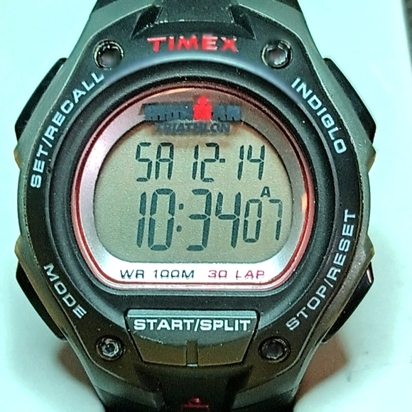 Timex Black Digital Sports Watch Multi function digital day date